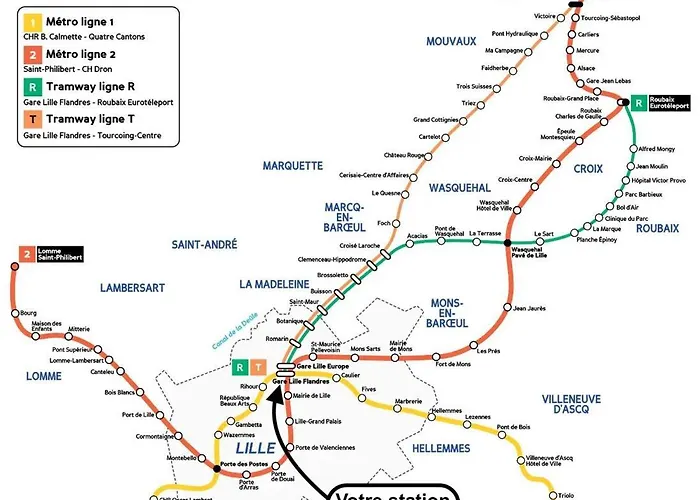 Near Train Station Apartment Lille